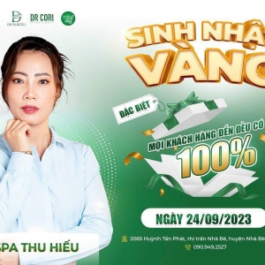 CHƯƠNG TRÌNH KHUYẾN MÃI MỪNG SINH NHẬT SPA THU HIẾU 2023